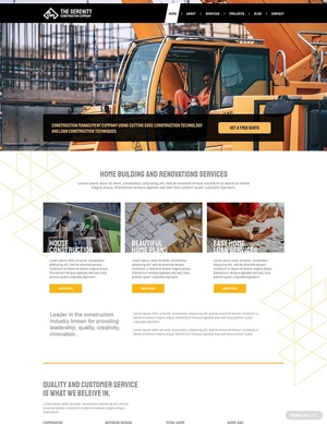 Construction Company WordPress Theme/Template