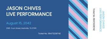 Free Fest Event Ticket Template to Edit Online