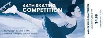 Free Skating Ticket Template to Edit Online