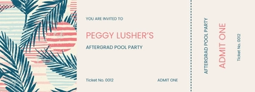 Free Special Party Event Ticket Template to Edit Online