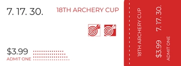 Free Archery Ticket Template to Edit Online
