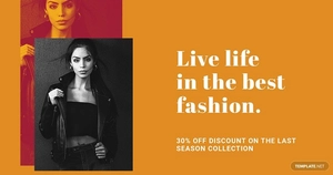 Clean Fashion Sale Facebook Post Template