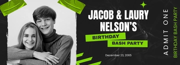 Free Bash Party Event Ticket Template to Edit Online
