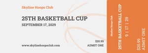 Free Basketball Ticket Template to Edit Online
