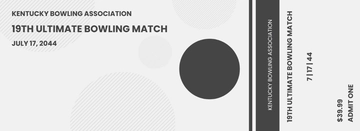 Free Bowling Event Ticket Template to Edit Online