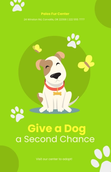 Free Adopt-a-Pet Poster Template to Edit Online