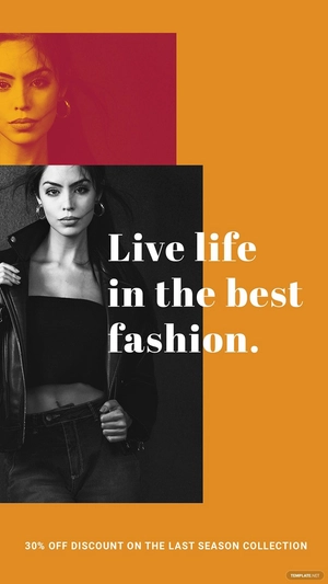 Clean Fashion Sale Whatsapp Post Template