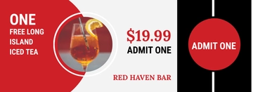 Free Editable Drink Ticket Template to Edit Online