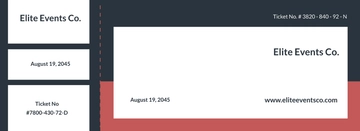 Free Editable Fundraiser Ticket Template to Edit Online