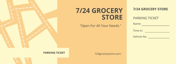 Free Editable Parking Ticket Template to Edit Online
