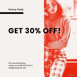 Designer Fashion Sale Instagram Post Template