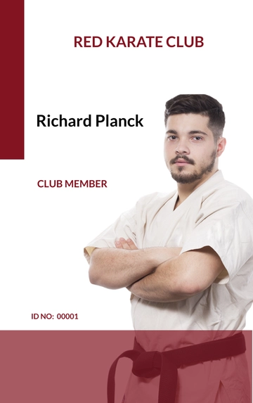 Free Karate Club ID Card Template to Edit Online Free Karate Club ID Card Template to Edit Online