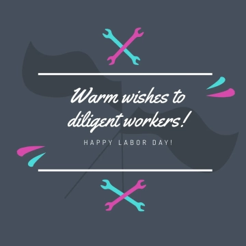 Free Labor Day Wishes Vector Illustrations Template to Edit Online