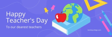 Free Teacher's Day Twitter Banner Template to Edit Online