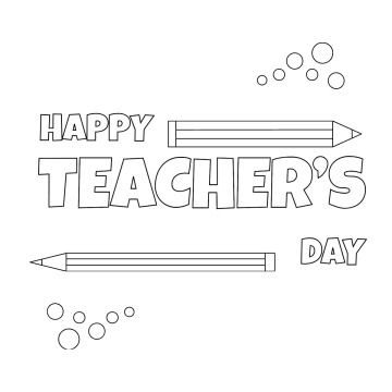 Free Teachers Day Symbol Drawing Template to Edit Online