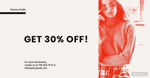 Designer Fashion Sale Linkedin Blog Post Template
