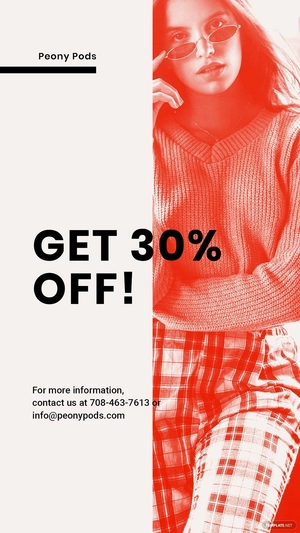 Designer Fashion Sale Whatsapp Post Template