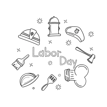Free Labor Day Sketch Clipart Template to Edit Online