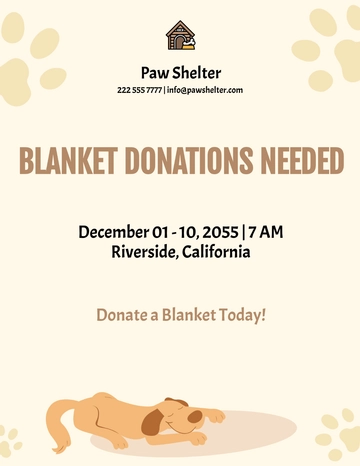 Free Donations Needed Flyer Template to Edit Online