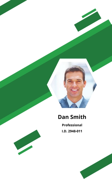 Free Blank Sports ID Card Template to Edit Online