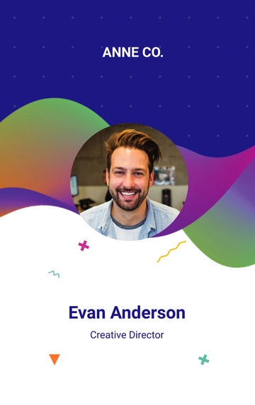 Free Creative Corporate ID Card Template to Edit Online