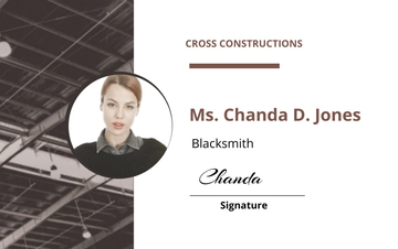Free Factory ID Card Template to Edit Online