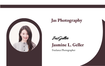 Free Freelance Photographer ID Card Template to Edit Online