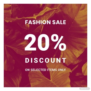 Editable Fashion Sale Instagram Post Template