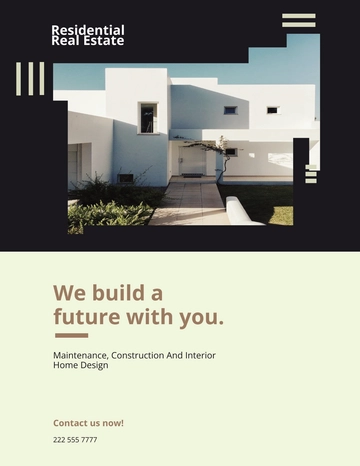 Free House Home Community Flyers Template to Edit Online
