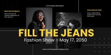Free Fashion Show Banner Template to Edit Online