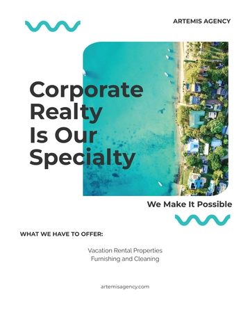Free Vacation Rental Advertising Flyer Template to Edit Online