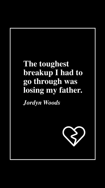 Free Jordyn Woods: Toughest Breakup Was Losing My Father Quote Template to Edit Online