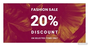 Editable Fashion Sale LinkedIn Blog Post Template