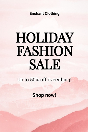 Free Blank Fashion Sale Tumblr Post Template to Edit Online