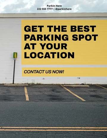 Free Parking Space For Rent Flyer Template to Edit Online