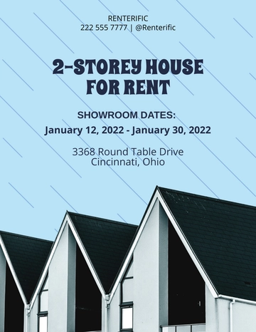 Free Modern For Rent Flyer Template to Edit Online