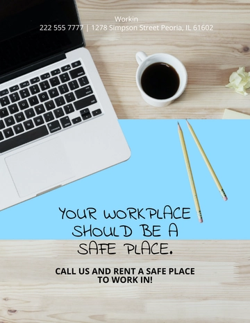 Free Office Space For Rent Flyer Template to Edit Online