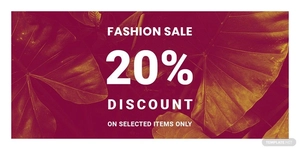 Editable Fashion Sale Twitter Post Template