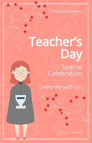 Free Teacher's Day Special Poster Template to Edit Online