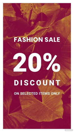 Editable Fashion Sale Whatsapp Post Template