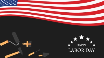Free Dark Labor Day Background Template to Edit Online