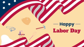 Free Realistic Labor Day Background Template to Edit Online