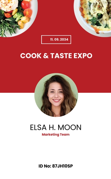 Free Printable Event ID Card Template to Edit Online