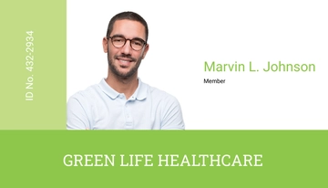 Free Printable Healthcare ID Card Template to Edit Online