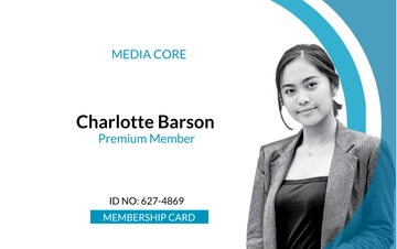 Free Printable Membership ID Card Template to Edit Online