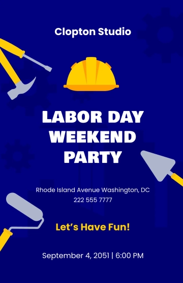 Free Labor Day Weekend Poster Template to Edit Online