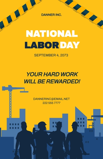 Free National Labor Day Poster Template to Edit Online