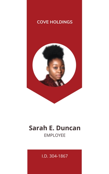 Free Printable Department ID Card Template to Edit Online