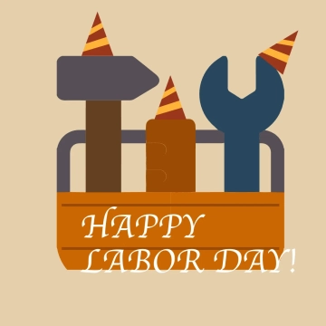 Free Labor Day Concept Clipart Template to Edit Online