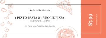 Free Vintage Food Ticket Template to Edit Online